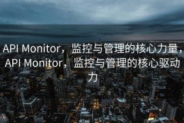 API Monitor，监控与管理的核心力量，API Monitor，监控与管理的核心驱动力