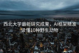 西北大学最新研究成果，AI框架精准读懂10种野生动物