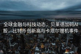 全球金融与科技动态，贝莱德加码AI股，比特币创新高与卡塔尔赠机事件