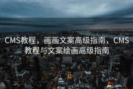CMS教程，画画文案高级指南，CMS教程与文案绘画高级指南