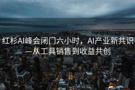红杉AI峰会闭门六小时，AI产业新共识—从工具销售到收益共创