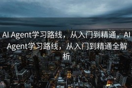 AI Agent学习路线，从入门到精通，AI Agent学习路线，从入门到精通全解析