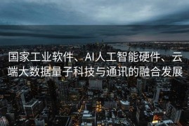 国家工业软件、AI人工智能硬件、云端大数据量子科技与通讯的融合发展