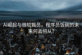 AI崛起与微软裁员，程序员饭碗的未来何去何从？
