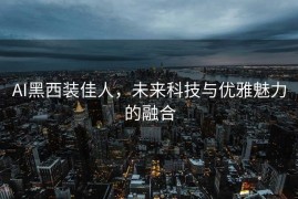 AI黑西装佳人，未来科技与优雅魅力的融合