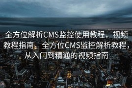 全方位解析CMS监控使用教程，视频教程指南，全方位CMS监控解析教程，从入门到精通的视频指南