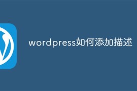 wordpress如何添加描述