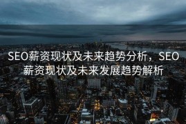 SEO薪资现状及未来趋势分析，SEO薪资现状及未来发展趋势解析
