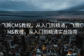 飞腾CMS教程，从入门到精通，飞腾CMS教程，从入门到精通实战指南