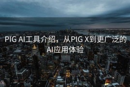 PIG AI工具介绍，从PIG X到更广泛的AI应用体验