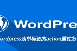 Wordpress表单标签的action属性怎么写