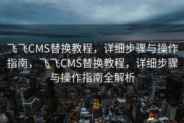 飞飞CMS替换教程，详细步骤与操作指南，飞飞CMS替换教程，详细步骤与操作指南全解析