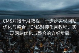 CMS对接千月教程，一步步实现网站优化与整合，CMS对接千月教程，实现网站优化与整合的详细步骤