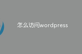 怎么访问wordpress