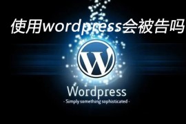 使用wordpress会被告吗