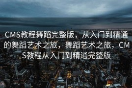 CMS教程舞蹈完整版，从入门到精通的舞蹈艺术之旅，舞蹈艺术之旅，CMS教程从入门到精通完整版