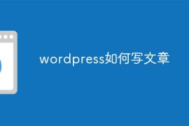 wordpress如何写文章