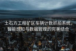 土石方工程矿区车辆计数抓拍系统，智能感知与数据管理的完美结合