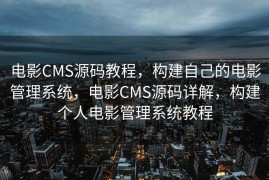电影CMS源码教程，构建自己的电影管理系统，电影CMS源码详解，构建个人电影管理系统教程