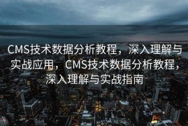 CMS技术数据分析教程，深入理解与实战应用，CMS技术数据分析教程，深入理解与实战指南