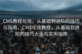 CMS教程化妆，从基础到进阶的技巧与指南，CMS化妆教程，从基础到进阶的技巧大全与实用指南