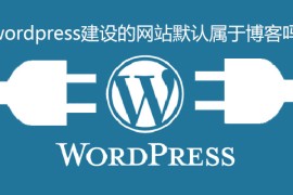 wordpress建设的网站默认属于博客吗