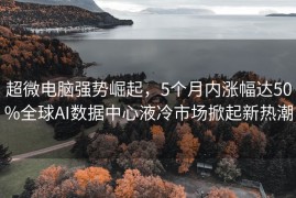 超微电脑强势崛起，5个月内涨幅达50%全球AI数据中心液冷市场掀起新热潮