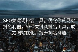 SEO关键词排名工具，优化你的网站排名利器，SEO关键词排名工具，助力网站优化，提升排名利器