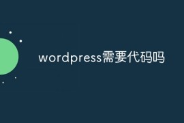 wordpress需要代码吗