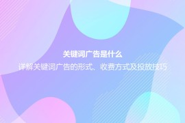 关键词广告是什么？详解关键词广告的形式、收费方式及投放技巧