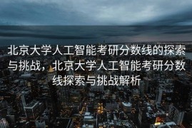 北京大学人工智能考研分数线的探索与挑战，北京大学人工智能考研分数线探索与挑战解析