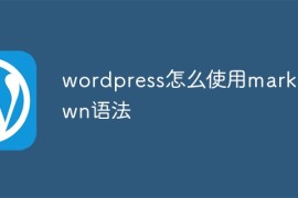 wordpress怎么使用markdown语法