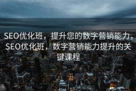 SEO优化班，提升您的数字营销能力，SEO优化班，数字营销能力提升的关键课程