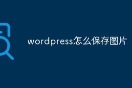 wordpress怎么保存图片
