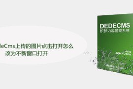 织梦DedeCms上传的图片点击打开怎么改为不新窗口打开