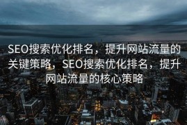 SEO搜索优化排名，提升网站流量的关键策略，SEO搜索优化排名，提升网站流量的核心策略