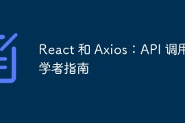 React 和 Axios：API 调用初学者指南