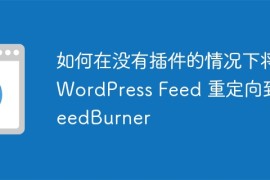 如何在没有插件的情况下将 WordPress Feed 重定向到 FeedBurner