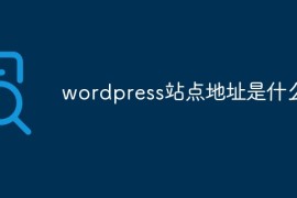 wordpress站点地址是什么