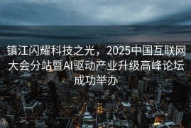 镇江闪耀科技之光，2025中国互联网大会分站暨AI驱动产业升级高峰论坛成功举办