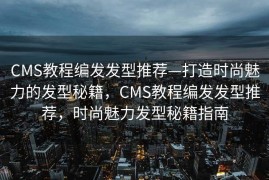 CMS教程编发发型推荐—打造时尚魅力的发型秘籍，CMS教程编发发型推荐，时尚魅力发型秘籍指南