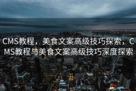 CMS教程，美食文案高级技巧探索，CMS教程与美食文案高级技巧深度探索