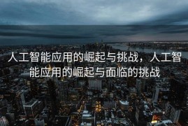 人工智能应用的崛起与挑战，人工智能应用的崛起与面临的挑战