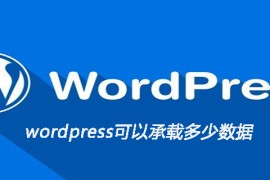 wordpress可以承载多少数据