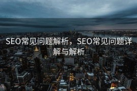 SEO常见问题解析，SEO常见问题详解与解析