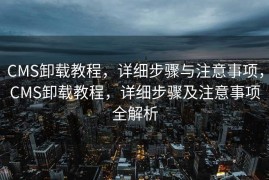 CMS卸载教程，详细步骤与注意事项，CMS卸载教程，详细步骤及注意事项全解析