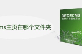 dedecms主页在哪个文件夹