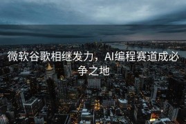 微软谷歌相继发力，AI编程赛道成必争之地