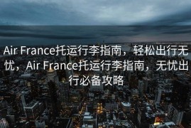 Air France托运行李指南，轻松出行无忧，Air France托运行李指南，无忧出行必备攻略