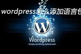 wordpress怎么添加语言包